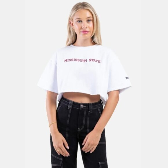 Hype And Vice Women's Mississippi State Track Tee - M - Picture 1 of 7